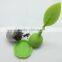 stainless steel and Silicone Tea Infuser of Leaf Shapes Food Grade BPA Free