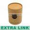 Coffee Tea Cup Recycle Embossing Rigid Round Kraft Paper Cylinder Box