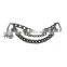 Manufacture Decorative Metal Black Double Link Chain