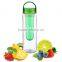 Twist cap BPA free infuser plastic joyshaker water bottle