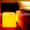 Promotional Colorful rechargeable LED modern furniture /color changing plastic lighting indoor decorative bedroom cube