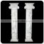 Carving stone white marble square pillar design