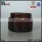 hot products cosmetics high quality 30g glass jar cost price straight round amber glass jar with white lid china suppliers