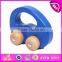2015 Intelligent toys wooden pull and push toy,New design wooden dragging car toy,Top quality DIY toy wooden moving toy W05B081