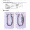 2442KTL Galvanized Twist Lock Galvanized Steel Oval Round O Ring Carabiner