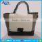 Double zippers tote bag custom printed fashion bag