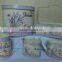 flower design metal storage boxes,basket and container