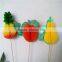 Hot sell paper honeycomb fan cocktail picks
