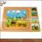 Kids educational toy wooden 3D multi layer puzzle