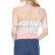 Sheer Floral Back Ruffle Hem Tank Tops in Bulk Sexy Sheer Tops No Bra
