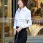 new classic fit design long sleeve cotton shirt for ladies