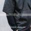 Fashion fake 2 pieces black long sleeve fullover hoody for young men