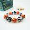 Halloween white ghost design link chain bracelets creative pumpkin lamp chain bracelets for promotional gifts 2016