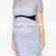 Contrast Waistband Bodycon Fit Lightweight Lace Preganat Women Dresses