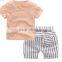 Wholesale quality short sleeves little boy clothes suit kids clothes clothing set