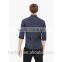 Spots print classic collar white button slim fit fashionable casual men's shirt for 2016