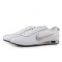 white silver shox running shoes white silver embroidery logo