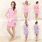 Best selling Qianxiu elegent striped low price nightdress