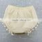 Gold sequin baby shorts bloomers with bowknot cotton shorts for kids