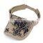 Rhinestone Fleur De Lis Visor Black Pink Khaki Tan Mint Green Blue White Cotton Fashion Girl Sun Visor