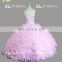 Hot Sale Full Length Sleeveless Puffy Organza Ball Gown Vestidos De Quinceanera