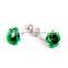 Elegant Green Flower Shirt Cufflinks