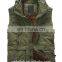 Custom label mens cotton vest with short fur lining winter waistcoat
