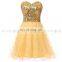 Latest Youthful Sweetheart Sleeveless Lace-up Tulle Sequins Mini Homecoming Dresses SD032