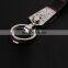 Wholesale Leather Keychain With Metal Ring,Gird Pattern Leather Keychain, Any Color is Available