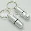 Waterproof Aluminum Medicine Pill Container Box Bottle Case Key Chain Holder