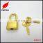 Gold jewelry box padlock