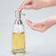 Modern Glass Refillable Liquid Soap Dispenser Pump Bottle for Bathroom Vanity Countertop, Kitchen Sink - Holds Hand Soap, Dish Soap, Hand Sanitizer & Essential Oils - 2 Pack - Clear/Brushed
