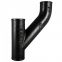 Upright Wye of CISPI 301 ASTM A888 No-Hub Cast Iron Soil Fittings for Sanitary and Storm Drain, Waste and Vent Pipes