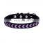 New color woven pet collar soft microfiber dog chain cat collar