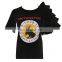 TWOTWINSTYLE Summer Personality Short Sleeve Female T Shirts For Women Tops Letter Split O Neck