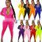 Autumn Jumpsuit European and American Women's Rompers Solid Color Long-Sleeved Zipper Jumpsuit