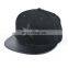 Fashionable classic style leather brim snapback caps custom