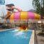 WM Most Popular Fiberglass Waterslide For Water Park Projects With Big Wave Pool