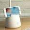 New Rechargeable Study Desk Lamp 3 Color Changing LED Light With Mobile Pen Holder