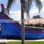 Twin Falls Tall Inflable Water Slide Purple Blue Marble Inflatable Water Slides