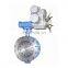 pn10 Triple eccentric hard seal motorized gear driven butterfly valve