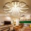 Home decorative modern design flower shape plastic led light cover indoor led ceiling light