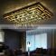 Rectangle Shape Crystal Ceiling Lamp Lustres Crystal Light Clear Ceiling Lighting Guaranteed
