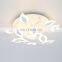 European popular leaf shape acrylic pendant lamp from China manufactory