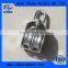 High Quality Pulleys Double Wheel, metal nickel plating pulley block double wheel