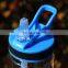 outdoor portable plastic water bottle with straw 700ml