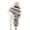 Women Knitted Ear Protection Hat Female Ear Warm Cap Lei Feng Cap Outdoor Autumn Winter Knitted Imitation Rabbit Hair Inner Hat