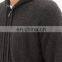 Custom men 100% cashmere hoodie sweater with zipper