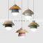 Decorative chandelier simple solid wood wrought iron wire pendant lights nordic pendant lamp