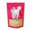 Custom Printed Food Grade Resealable Mylar Frosted Stand Up Plastic Packaging Doypack Zipper Dog Food Packaging Bag With Window